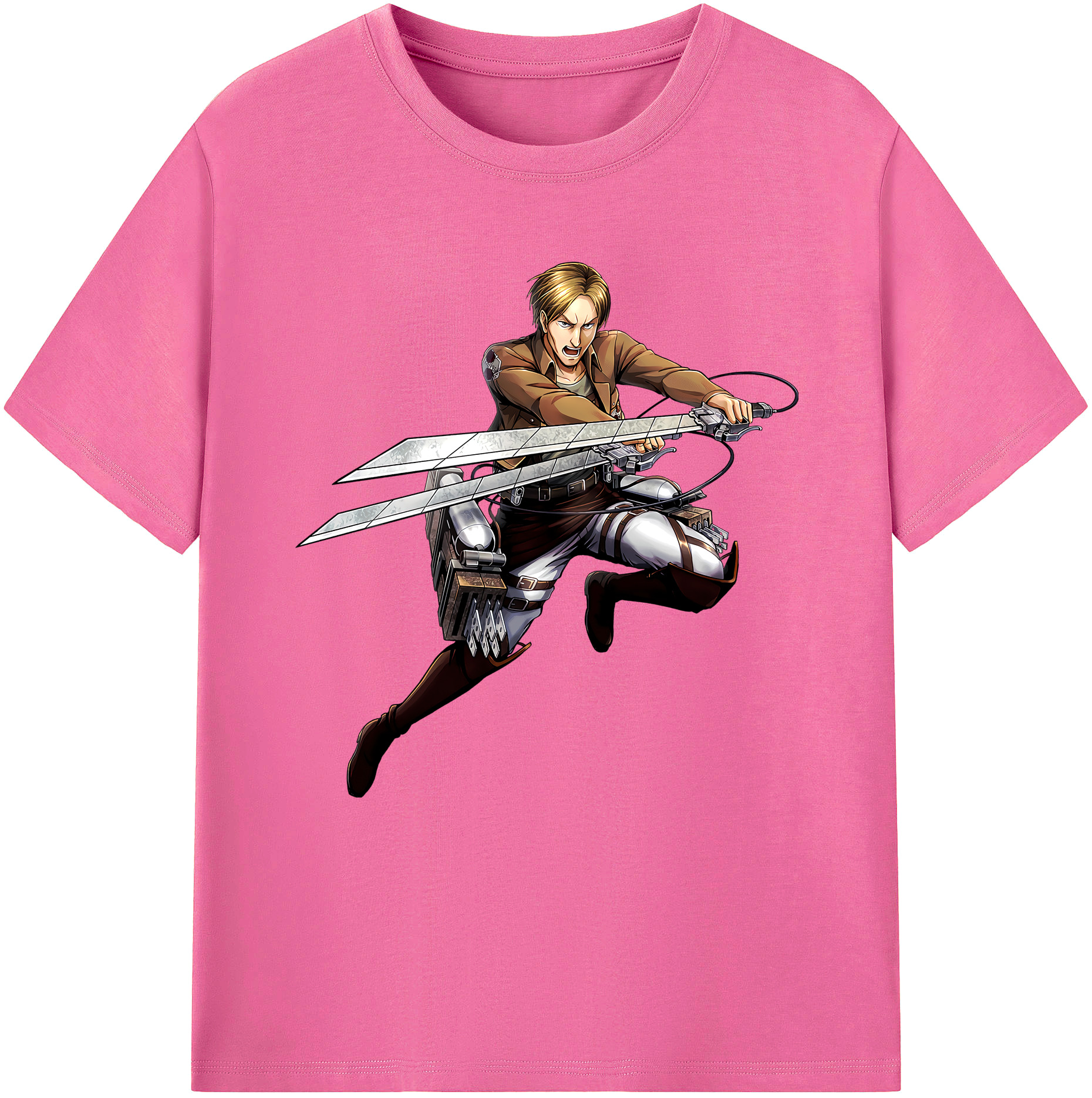 （画像用） 進撃の巨人 Attack on Titan レディースカジュアルプリントTシャツ（綿100％）